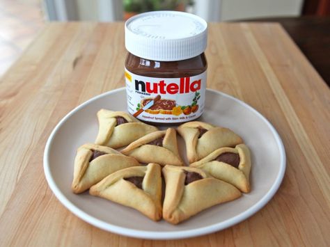 Nutella Filling Hamantaschen Filling, Purim Recipe, Hamantaschen Recipe, Nutella Filling, Jewish Holiday Recipes, Kosher Recipes, Food Sweet, Baking Project, Jewish Recipes