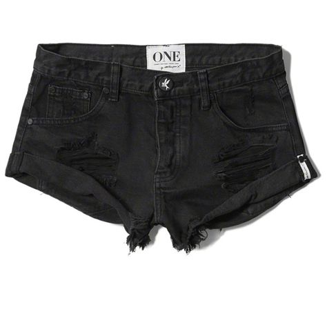 Abercrombie & Fitch One Teaspoon Bandits Shorts ($110) ❤ liked on Polyvore featuring shorts, bottoms, pants, destroyed black, abercrombie & fitch, distressed shorts, loose shorts, black shorts and black ripped shorts Black Ripped Shorts, Black Distressed Shorts, Destroyed Denim Shorts, One Teaspoon Shorts, Abercrombie And Fitch Shorts, Black Jean Shorts, Ripped Denim Shorts, Ripped Shorts, Boyfriend Shorts