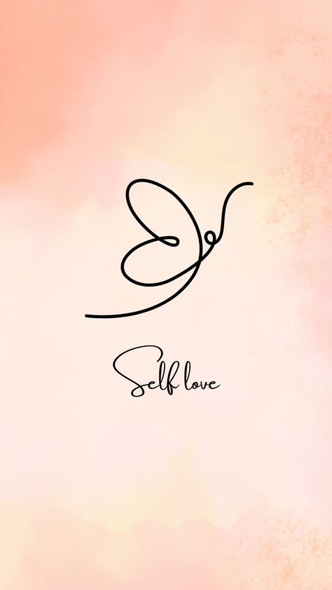 Simple and aesthetic wallpaper with simple background and "selflove" Pretty Phone Wallpaper, Wallpaper Doodle, V Cute, Simple Pictures, Spiritual Meaning, Simple Background, Minimalist Wallpaper, Rose Wallpaper, Simple Backgrounds