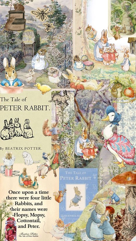 peterrabbit Peter Rabbit Wallpaper Iphone, Wallpaper Rame, Peter Rabbit Aesthetic, Beatrix Potter Wallpaper, Peter Rabbit Wallpaper, Peter The Rabbit, Paper Doll Printable Templates, Rabbit Wallpaper, Christmas Cards Kids