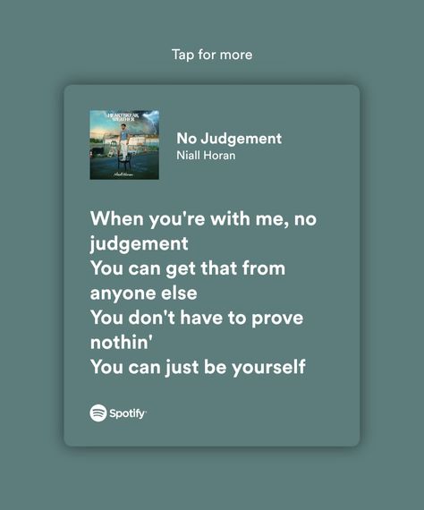 No Judgement Niall Horan, No Judgement, Just Be You, Prove It, Niall Horan, Songs