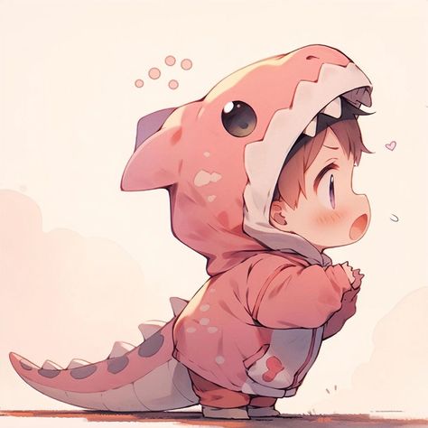 Dinosaur Matching Pfp, Pp Couple Cute, Aesthetic Profile Picture Cartoon Soft, Pp Couple, Cute Bear Drawings, Couple Cute, Cute Animal Drawings Kawaii, Cute Anime Chibi, Chibi Drawings