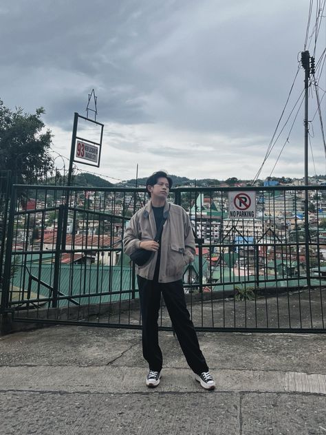 Simple styles I wore during our baguio trip! Baguio Fits Men, Baguio Outfit Men, Uniqlo Shoulder Bag, Baguio Fits, Bag Outfit Men, Baguio Outfit, Shoulder Bag Outfit, Fits Men, Bag Outfit