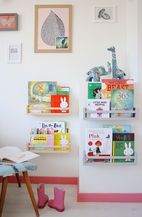 Painted Skirting Boards - Ideas and Inspiration - Emily May Kids Room Shelves, Mommo Design, Reading Nook Kids, Kids Deco, Babies Room, Interior Minimalista, Ideas Para Organizar, Kids Room Inspiration, Deco Originale