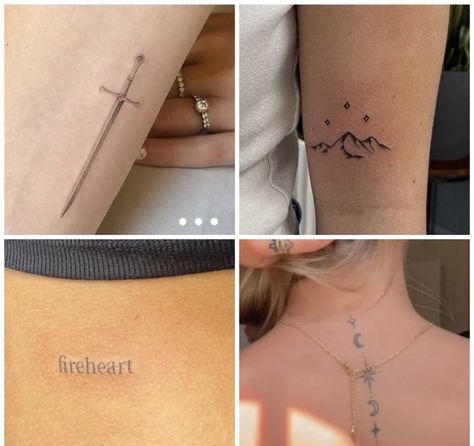 Minimalist Tattoo Sleeves For Women, Thorne Of Glass Tattoo, Acotar Tattoos Minimalist, Sara J Maas Tattoos, Cutsy Tattoos, Sarah J Mass Tatoos, Blade Tattoos For Women, Feyres Tattoo, Sarah J Maas Tattoo