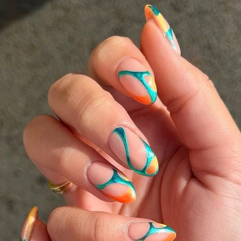 Summery Nails, Classy Acrylic Nails, Nagel Inspo, Fire Nails, Dream Nails, Funky Nails, Pretty Acrylic Nails, Minimalist Nails, Chic Nails