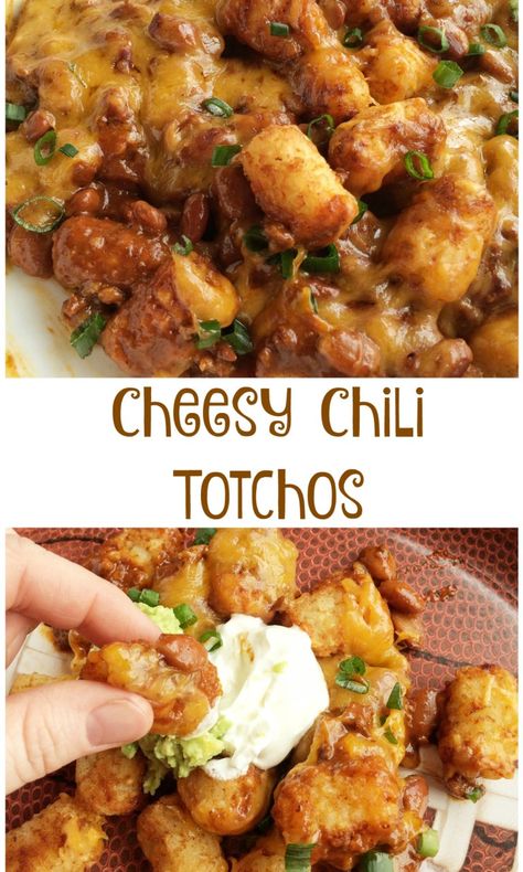 Totchos Recipe, Cheesy Chili, Healthy Superbowl Snacks, Game Day Snacks, Football Food, Perfect Game, Game Day Food, Perfect Side Dish, Appetizers Easy