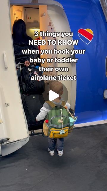 travel tips & motherhood • 3 boys under 3 on Instagram: "If you are buying your child their own seat on the airplane, you need to know these 3 things!   1️⃣ If you purchased them a seat, they get their own bag allowance. So whatever the airline allows in terms of checked bags and carry-ons, your child gets that too! So have them wear a backpack on the plane, or plan to check an extra suitcase. Link to this one in my Amazon storefront.  2️⃣ Apparently airplane seatbelts aren’t safe for people less than 40lbs! Thankfully you can bring your car seat or a CARES harness to keep your child safe in the seat. Comment if you want a link to some options on Amazon!   3️⃣ Last, make your child a rewards account with the airline! Typically the passenger with the ticket gets the miles/points, not the pe Toddler Airplane Essentials, Traveling With Toddlers On A Plane, Baby Airplane Travel, Baby On Airplane Tips, Air Plane Travel With Toddler, Toddler Plane Travel, Travelling With Kids, Travel Hacks Airplane, Baby Travel