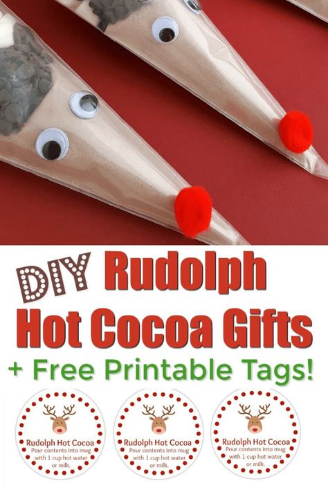 Reindeer Hot Chocolate, Hot Cocoa Gift, Cocoa Gift, Hot Chocolate Gifts, Diy Stocking Stuffers, Hot Chocolate Gift, Inexpensive Christmas Gifts, Christmas Crafts To Sell, Reindeer Craft