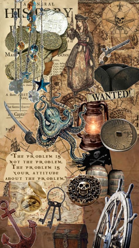 #pirate #piratesofthecaribbean #piratecore Teach Like A Pirate, Pirate History, Navi A Vela, Silent Scream, Pirate Halloween, Pirate Art, Pirate Life, Movie Wallpapers, Wallpaper For Your Phone