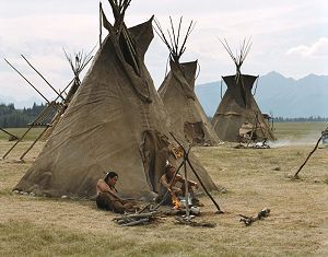 The Plains Apache and many of the Lipan Apache tribes adopted the buffalo hide tipi style house. Tipis were easier to keep warm than wickiups and usually had more room inside than a wickiup. Indian Teepee, Native American Teepee, Apache Indian, Native American Pictures, Wilde Westen, Native American Photos, Native American Heritage, American Indian Art, Native American Tribes