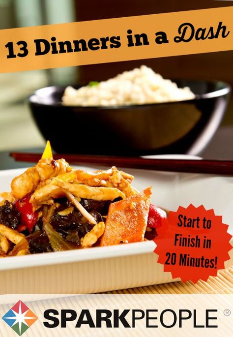 20-Minute Weeknight Dinners. Delicious and easy meals to make for your family! | via @SparkPeople Spark Drink, Spark People Recipes, Spark Recipes, Pre Made Meals, Spark People, Healthy Recipies, Wild Turkey, Dried Cherries, Entree Recipes