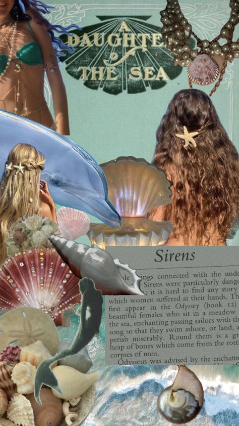 Mermaid Aesthetic Background, Aesthetic Mermaid Wallpaper, Mermaid Athestic, Mermaid Poster Aesthetic, Mermaid Collage Wallpaper, Summer Goddess, Moon Beach, Mermaid Core, Mermaid Vibes