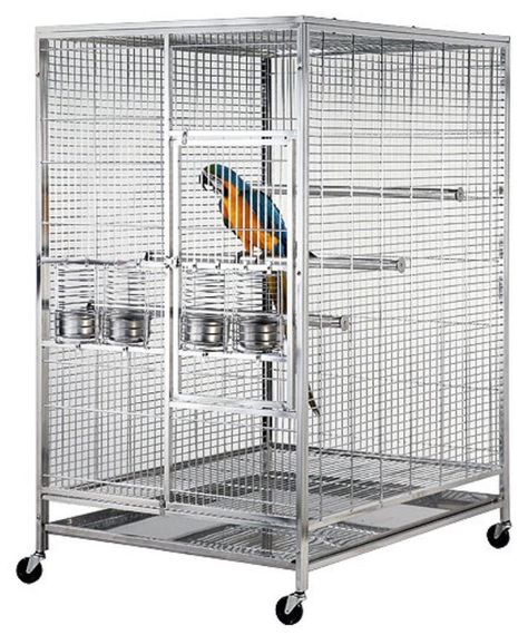 Large 304 Stainless Steel Bird / Parrot Macaw Cage!    *NEW IN FACTORY SEALED BOX! REGULARLY $3499 AND UP!   * Free shipping only within mainland US. Macaw Cage, Large Parrot Cage, Conure Bird, Budgie Cage, Large Bird Cages, Bird Parrot, Bird Aviary, Steel Cage, Parrot Cage