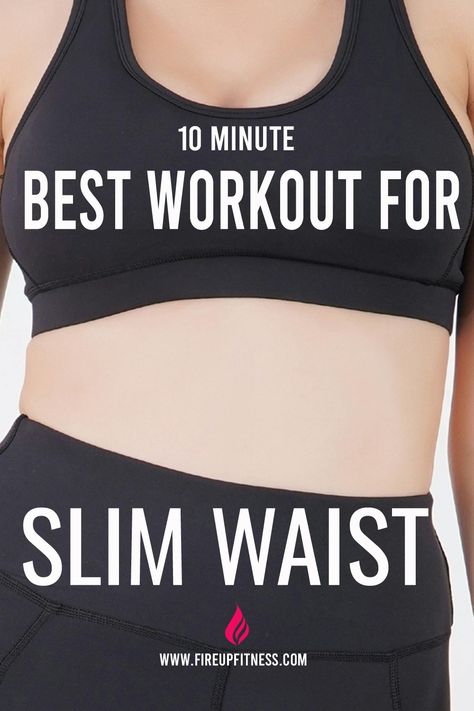 10-Minute Slim Waist Workout 💃 Tone Your Core Fast! Waist Line Workout, How To Reduce Waist Size, Sliming Waist Exercise, Smaller Waist Workout At Home, Workouts For Smaller Waist, Cinched Waist Workout, Workout For Slim Waist, Waist Exercises For Women, How To Get A Small Waist