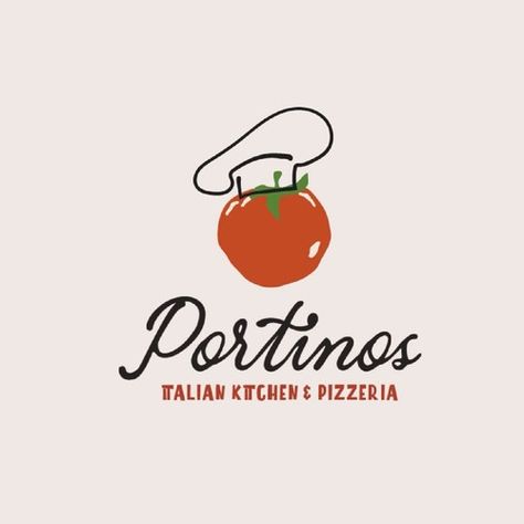 Portinos Italian restaurant and pizzeria Pizzeria Logo, Italian Restaurant Logos, Italian Logo, Restaurant Italian, Restaurant Logo, Restaurant Logo Design, Logo Restaurant, Italian Restaurant, Small Family