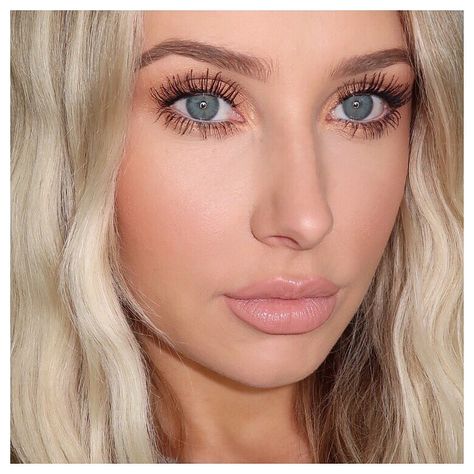 Lauren Curtis, Natural Makeup For Blondes, Clinique Eyeshadow, Glam Eyeshadow, Everyday Glam, Makeup For Blondes, Beauty Guru, Blue Eye Makeup, Makeup Goals