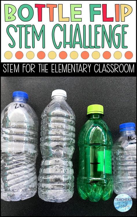 Water Bottle Flip Challenge, Water Bottle Challenge, Bottle Flip Challenge, Babysitting Kit, Water Bottle Flip, Bottle Flip, Empty Water Bottle, Stem Classes, Stem Challenges