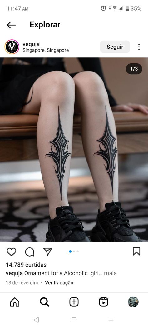 Symmetrical Tattoos, Symmetrical Tattoo, Garter Tattoo, Shin Tattoo, Leg Tattoos Women, Geometric Elements, Collar Bone Tattoo, Half Sleeve Tattoo, Thigh Tattoo