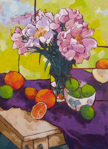 Angus Wilson | Ann Korologos Gallery Anne Redpath, Angus Wilson, Wilson Art, Fine Art Painting Oil, Botanical Artwork, Scottish Artists, Abstract Flower Painting, Fruit Painting, Impasto Painting