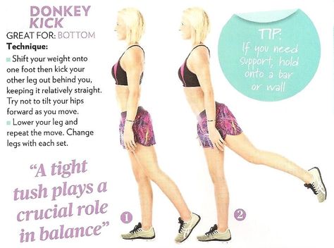 STANDING DONKEY KICK Train Insane Or Remain The Same, Best Waist Trainer, Donkey Kicks, Workout Without Gym, Lower Leg, Waist Trainer, Get In Shape, Mind Body, Fitness Motivation