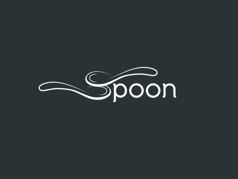 Spoon by Mizan on Dribbble Spoon Logo, Jar Logo, Ice Logo, Ice Cream Logo, Typography Logo Inspiration, Spoon Art, Restaurant Logo, Cafe Logo, Logo Restaurant