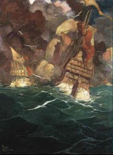 Frank Godwin Frank Godwin, Nc Wyeth, Nautical Aesthetic, Navi A Vela, Maritime Art, Book Illustration Art, Vintage Mermaid, Love Illustration, Night Painting