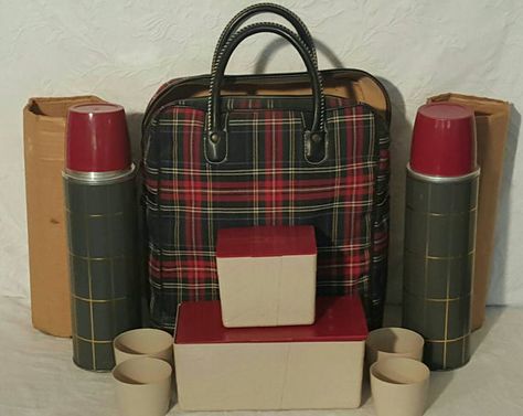 Check out this item in my Etsy shop https://www.etsy.com/listing/277069608/vintage-plaid-thermos-travel-picnic-for Lunch Basket, Picnic For Two, Travel Lunches, Lunch Box Thermos, Picnic Items, Plaid Bag, Vintage Thermos, Lunch Kit, Vintage Picnic