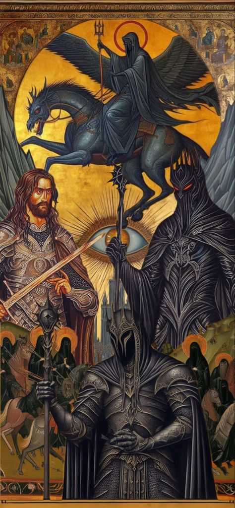 Sauron Illustration, Byzantine Wallpaper, Aragorn Wallpaper Iphone, Tree Of Gondor Wallpaper, Lord Of The Rings Aesthetic Wallpaper, The Lord Of The Rings Wallpapers, Lotr Aesthetic Wallpaper, Balrog Art, Tolkien Wallpaper