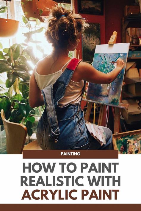 How to Paint Realistic with Acrylic Paint – Urbaki Art Acrylic Paint Thinner, Paint Realistic, Tips For Painting, Painting Realistic, Acrylic Tutorials, Hyper Realistic Paintings, Art Tutorials Watercolor, Paint Thinner, Painting Subjects