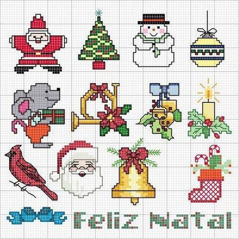 Gallery.ru / Фото #27 - Schemi punto croce natale - mcfulminata Christmas Cross Stitch Patterns Free, Cross Stitch Christmas Cards, Cross Christmas Tree, Holiday Cross Stitch, Xmas Cross Stitch, Cross Stitch Christmas Ornaments, Cross Stitch Tree, Mini Cross Stitch, Cross Stitch Pictures