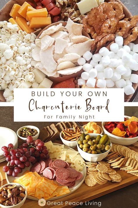 Charcuterie boards make a great dinner alternative. They have proteins, cheeses and even veggies. Everyone can eat as much as they'd like. #family #familynight #familybonding #familymovienight via @greatpeace Family Movie Night Charcuterie Board, Charcuterie Family Dinner, January Charcuterie Board, Boneless Chicken Wings, Chocolate Pairings, Beef Sticks, Veggie Chips, Deli Turkey, Kid Friendly Snack