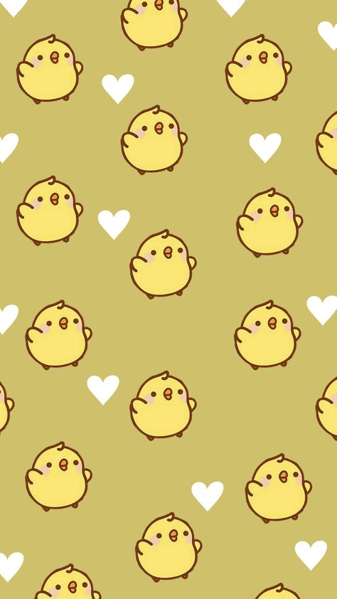 #pollito #wallpaper #cute Cute Chicks Wallpaper, Weird Wallpapers, Slay Wallpapers, Cute Backrounds, Chicken Wallpaper, Easy Sketches, Cute Images For Wallpaper, Duck Wallpaper, Kawaii Background