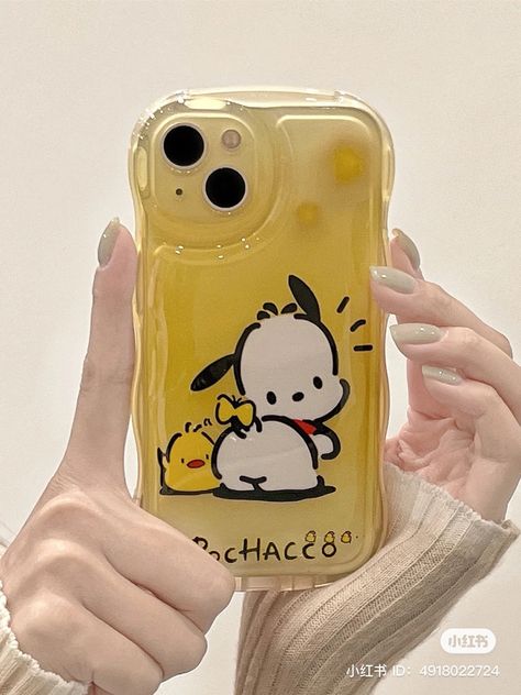 Pochacco Phone Case, Diy Phone Case Design, Hello Kitty Things, Aesthetic Case, Phone Things, Cute Sanrio, Sanrio Stuff, Diy Iphone Case, Phone Case Ideas