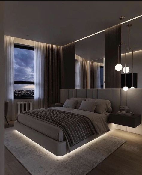 Bedroom Types, Modern Luxury Bedroom Design, Contemporary Bed Design, Bedroom Design Luxury, Luxury Bedroom Sets, Hotel Bedroom Design, Bedroom Interior Design Modern, Sophisticated Bedroom, Bedroom Interior Design Luxury