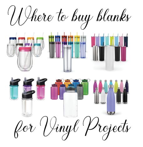 Easy Diy Crafts To Sell, Cheap Kids Party, Vinyle Cricut, Vinyl Blanks, Cricut Supplies, Projets Cricut, Cricut Projects Beginner, Diy Cups, Cricut Craft Room