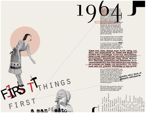 First Things First manifesto - Postmodern layout by Barbara Kaplowitz, via Behance Emigre Magazine Layout, Experimental Magazine, Typography Book Layout, Manifesto Poster, Manifesto Design, Newsletter Layout, 잡지 레이아웃, Magazine Spread, Typography Book