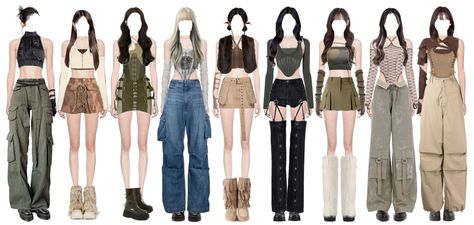 Set Me Free Stage Outfits, Twice Set Me Free Stage, Stray Kids Outfits, Korean Fashion Kpop Inspired Outfits, Korean Outfits Kpop, Egirl Fashion, Kpop Concert Outfit, Outfits 2000s, Korean Fashion Kpop