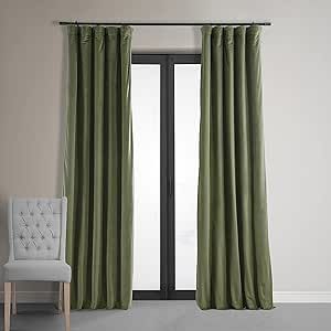 HPD Half Price Drapes Signature Velvet Thermal Blackout Curtains for Living Room 120 Inch Long (1 Panel) Rod Pocket Insulated Blackout Curtains for Bedroom Window Curtains, 50W x 120L, Hunter Green Window Opening, Window Curtains Bedroom, French Pleat, Half Price Drapes, Bedroom Windows, Velvet Curtains, Colorful Curtains, Blackout Curtain, Half Price