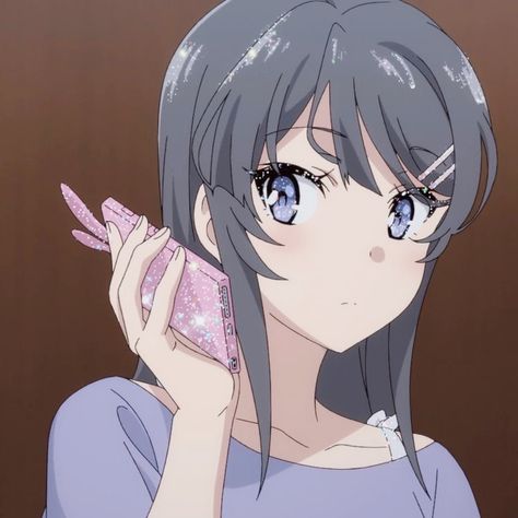 #maisakurajima #glitter #anime #pfp #aesthetic Mai Sakurajima Icons, Aesthetics Posters, Mai San, Bunny Girl Senpai, Anime D, Mai Sakurajima, Manga Icons, Anime Wall Art, Bunny Girl