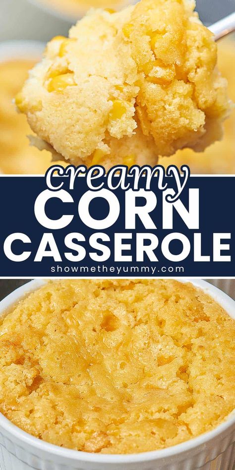 Homemade Corn Casserole, Thanksgiving Corn Casserole, Best Corn Casserole, Best Corn Casserole Recipe, Corn Casserole Jiffy, Creamy Corn Casserole, Easy Corn Casserole, Easy Holiday Side Dishes, Easy Spring Recipes