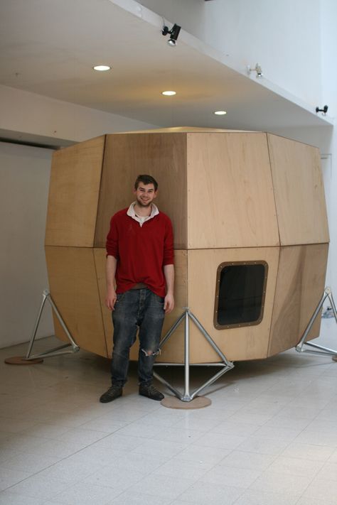 Project Microhouse: Or, How I Learned to Stop Shivering and Live Small | Assemble Papers Ken Isaacs, Airport Sleeping Pods, Tiny Home Ideas, Geo Dome, Micro Homes, Melbourne Apartment, Module Design, Sleeping Pods, Pod Design