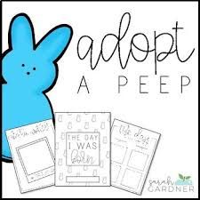 All About My Peep - Free Easter Writing Activities | School | Pinterest | Easter worksheets, Holiday classrooms and Easter activities Kindergarten Peeps Activities, Peep Activities For Kindergarten, Peeps Activities For Kindergarten, Peep Day Kindergarten, Peep Day Activities, Adopt A Peep Activity, Peep Activities, Easter Writing Activities, Born Book