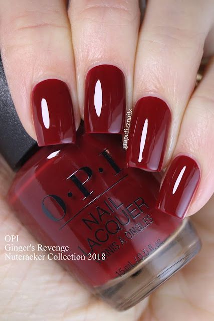 Opi Gingers Revenge, Red Sparkly Nails, Gel Powder Nails, Skittle Mani, Nutcracker And The Four Realms, Dip Nail Colors, Nail Shades, Opi Colors, Opi Nail Colors