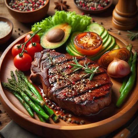 Kangaroo Steak: A Nutrient-Rich Delicacy Meat Chips, Kangaroo Steak, Kangaroo Recipe, Rustic Table Setting, Chicken Lunch, Wood Dishes, Takeout Food, Tasty Meat, Sirloin Steak