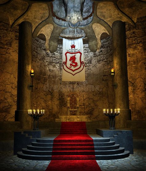 Throne room Fantasy Throne Room, Fantasy Throne, Once Upon A Mattress, Royal Throne, Background Studio, Episode Backgrounds, Stone Stairs, Backdrop Photo, Great Hall