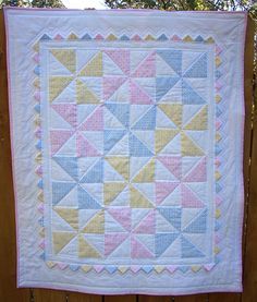 Pastel Quilts, Pinwheel Baby Quilt, Accuquilt Patterns, Cot Quilts, Baby Quilts Easy, Pinwheel Quilts, Baby Quilts To Make, Baby Quilt Patterns Easy, Pinwheel Quilt Pattern