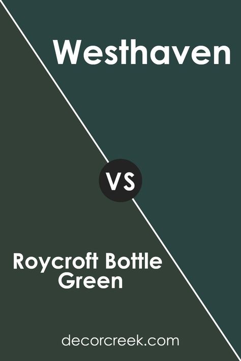 Roycroft Bottle Green SW 2847 by Sherwin Williams vs Westhaven SW 9675 by Sherwin Williams Rockwood Dark Green Sw, Westhaven Sherwin Williams, Sherwin Williams Roycroft Bottle Green, Sherwin Williams Westhaven, Roycroft Bottle Green Sherwin Williams, Roycroft Bottle Green, Sherwin Williams Coordinating Colors, Green Suits, Trim Colors