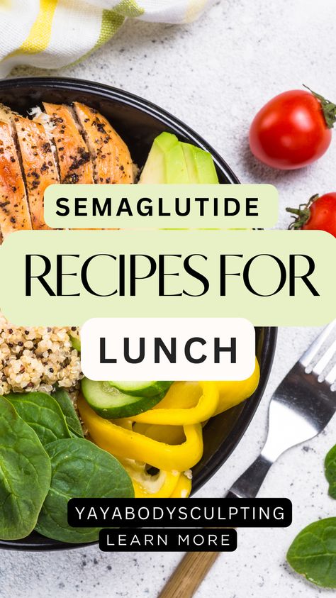 Enjoy a healthy and satisfying lunch with this quinoa salad recipe, perfect for those on a semaglutide diet. Quick, easy, and budget-friendly! #LunchRecipes #HealthyLunch #SemaglutideDiet Things To Eat On Wegovy, Semiglutide Food Ideas, Food To Eat On Semaglutide, Semaglutide Meal Ideas, Semaglutide Diet Recipes, Glp-1 Diet Meals, Semaglutide Recipes, Semaglutide Diet Plan, Semiglutide Food List