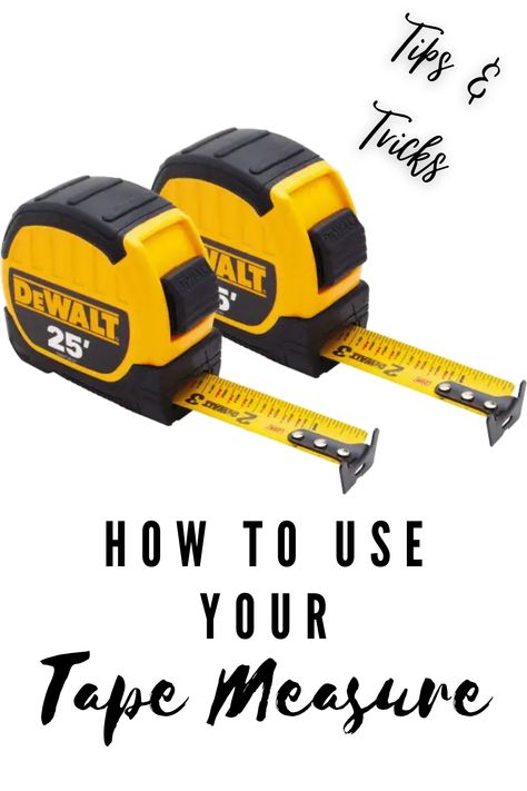 Explanation of what tape measure marks are for and features of a tape measure that many do not know. Tape Measure Tricks, Neat Tricks, Tape Measures, Tool Case, Straight Edges, Taken For Granted, Marking Tools, Black Diamonds, Tape Measure